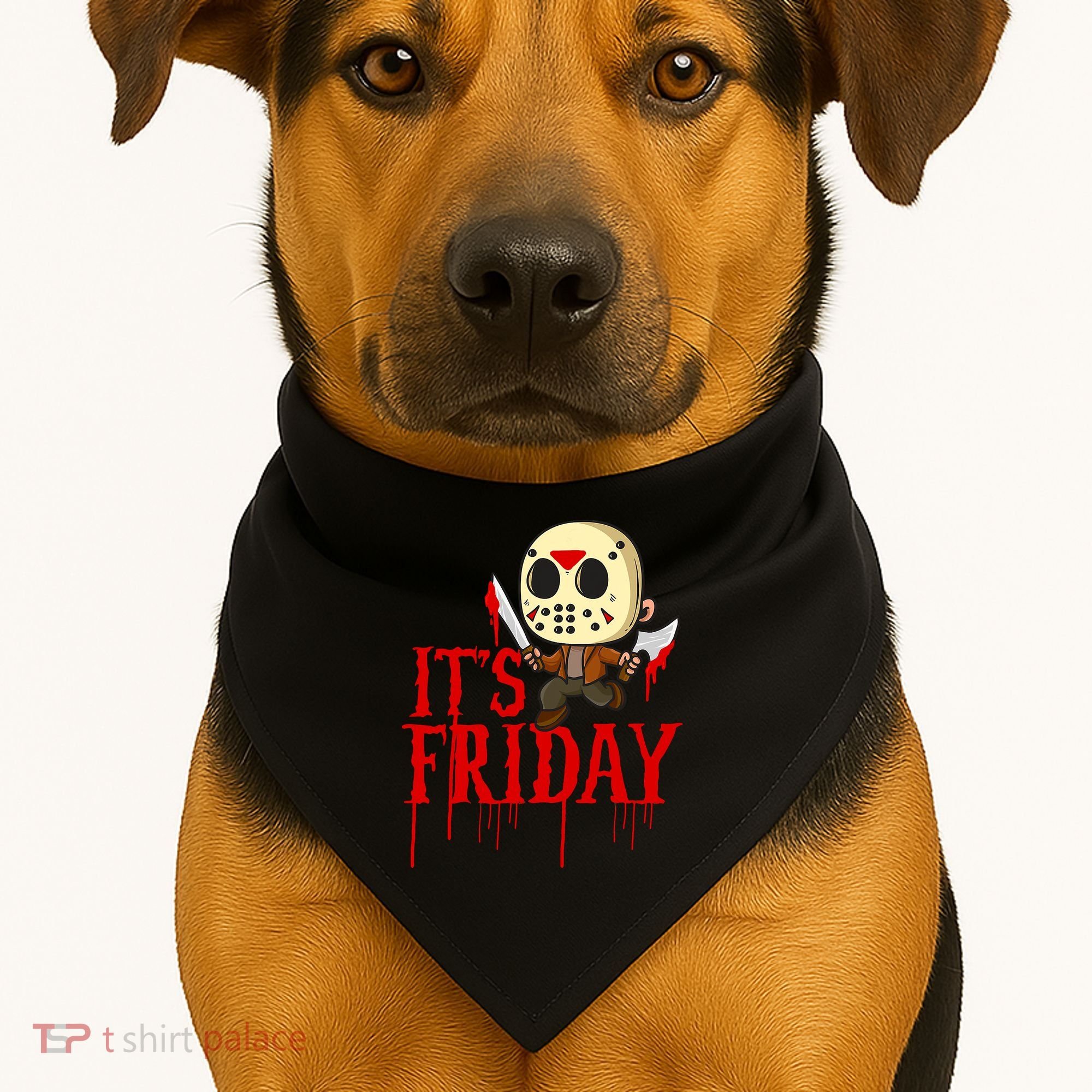 Horror Movie Characters Spooky Friday Halloween USA-Made Doggie Bandana