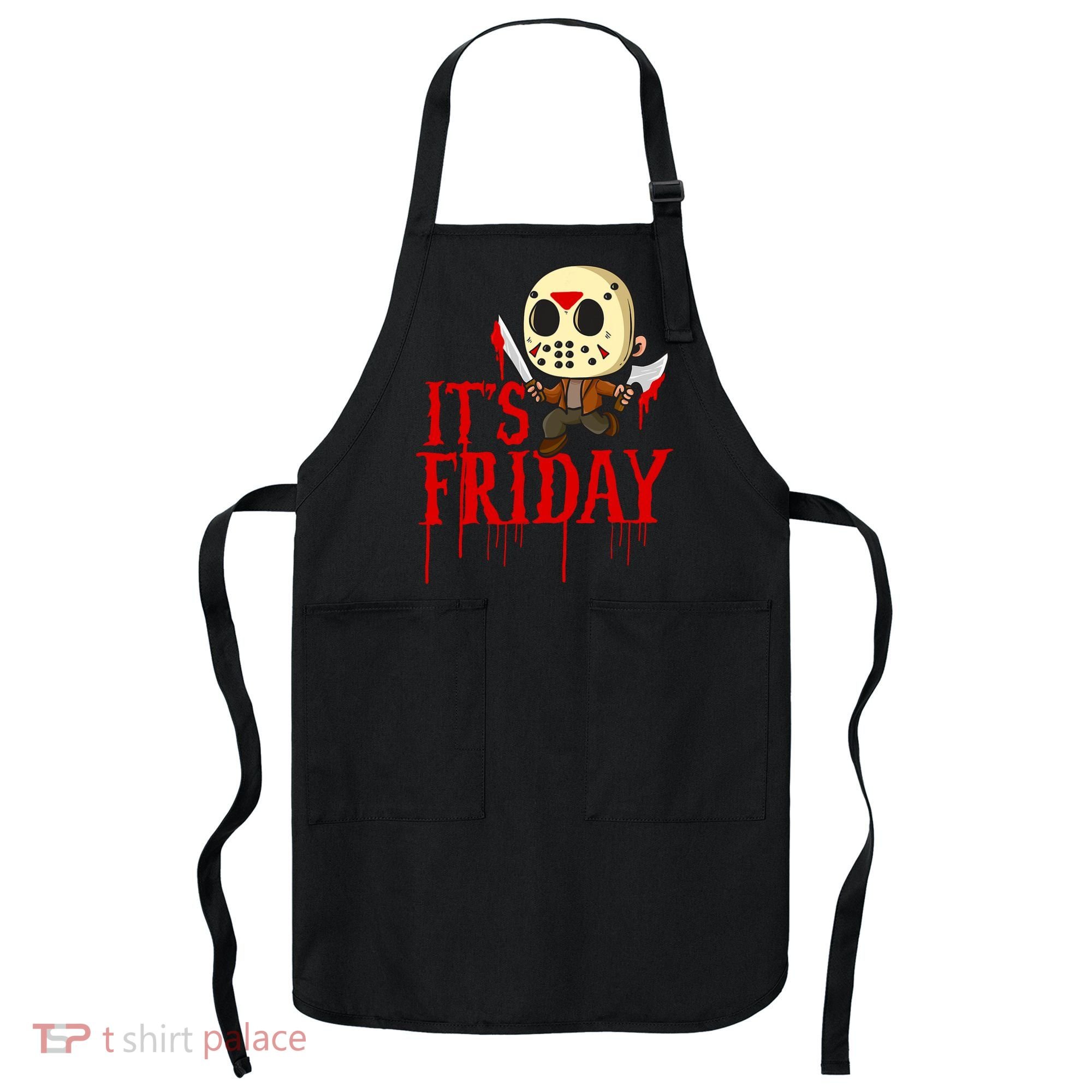 Horror Movie Characters Spooky Friday Halloween Apron