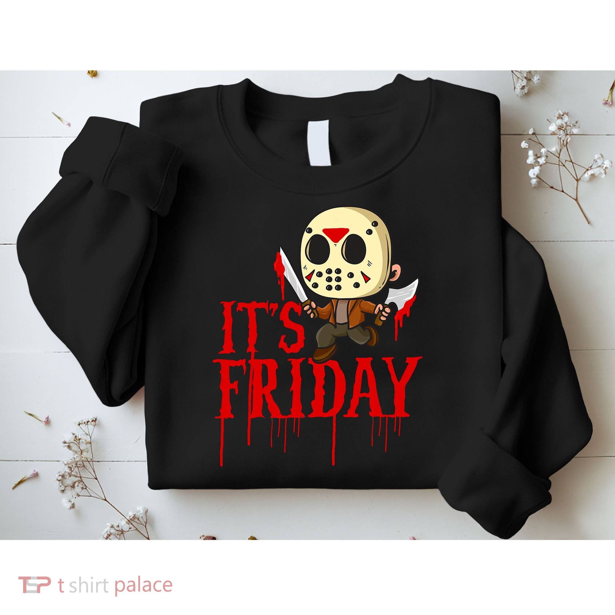 Horror Movie Characters Spooky Friday Halloween Sweatshirt