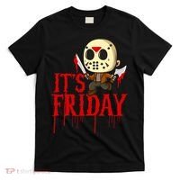 Horror Movie Characters Spooky Friday Halloween T-Shirt thumb 0
