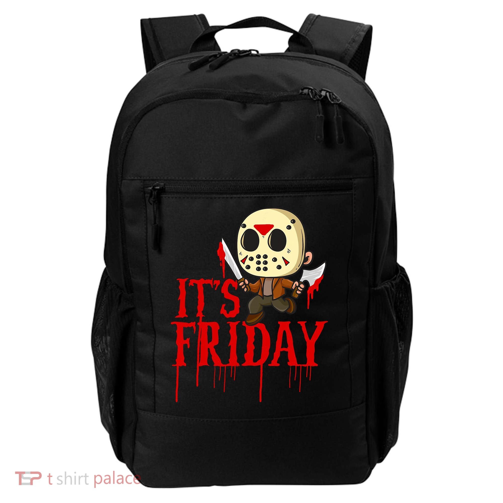 Horror Movie Characters Spooky Friday Halloween Backpack