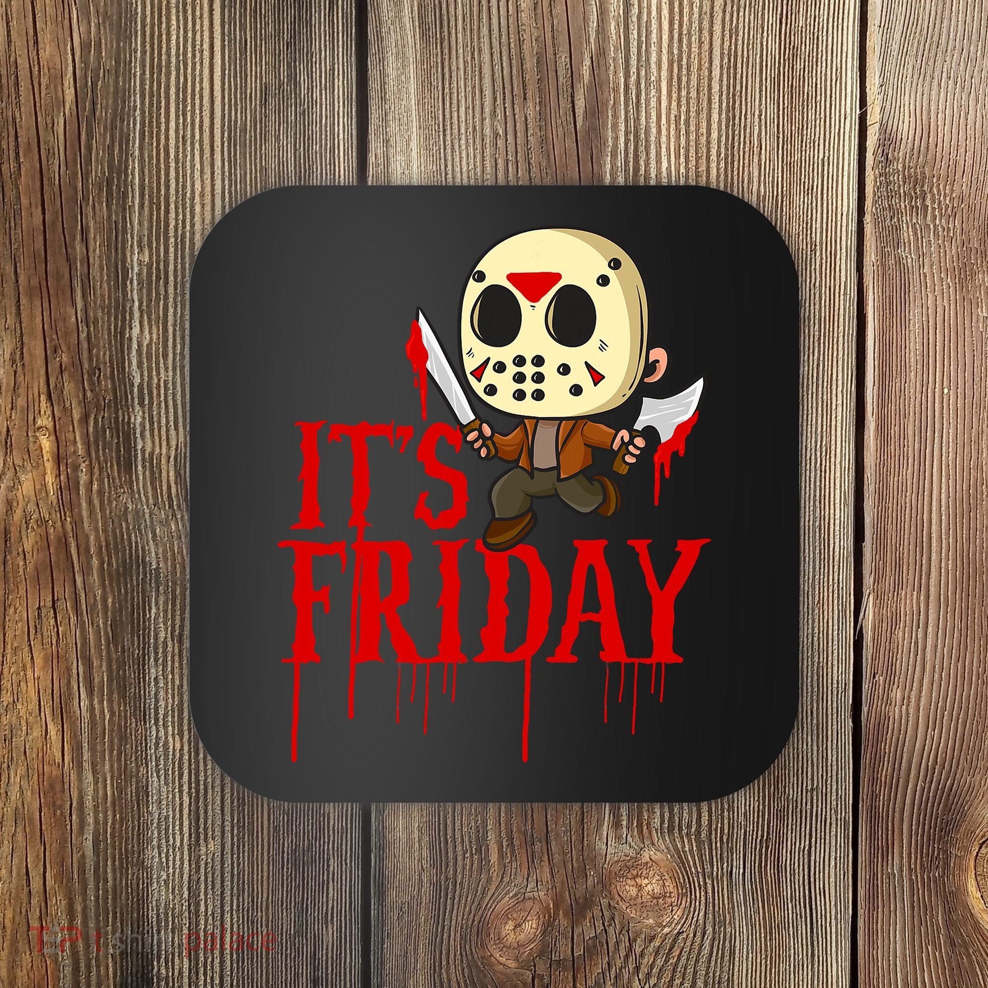 Horror Movie Characters Spooky Friday Halloween Coaster