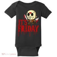 Horror Movie Characters Spooky Friday Halloween Baby Bodysuit thumb 0