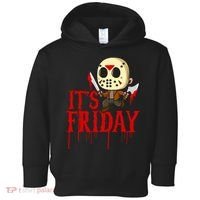 Horror Movie Characters Spooky Friday Halloween Toddler Hoodie thumb 0