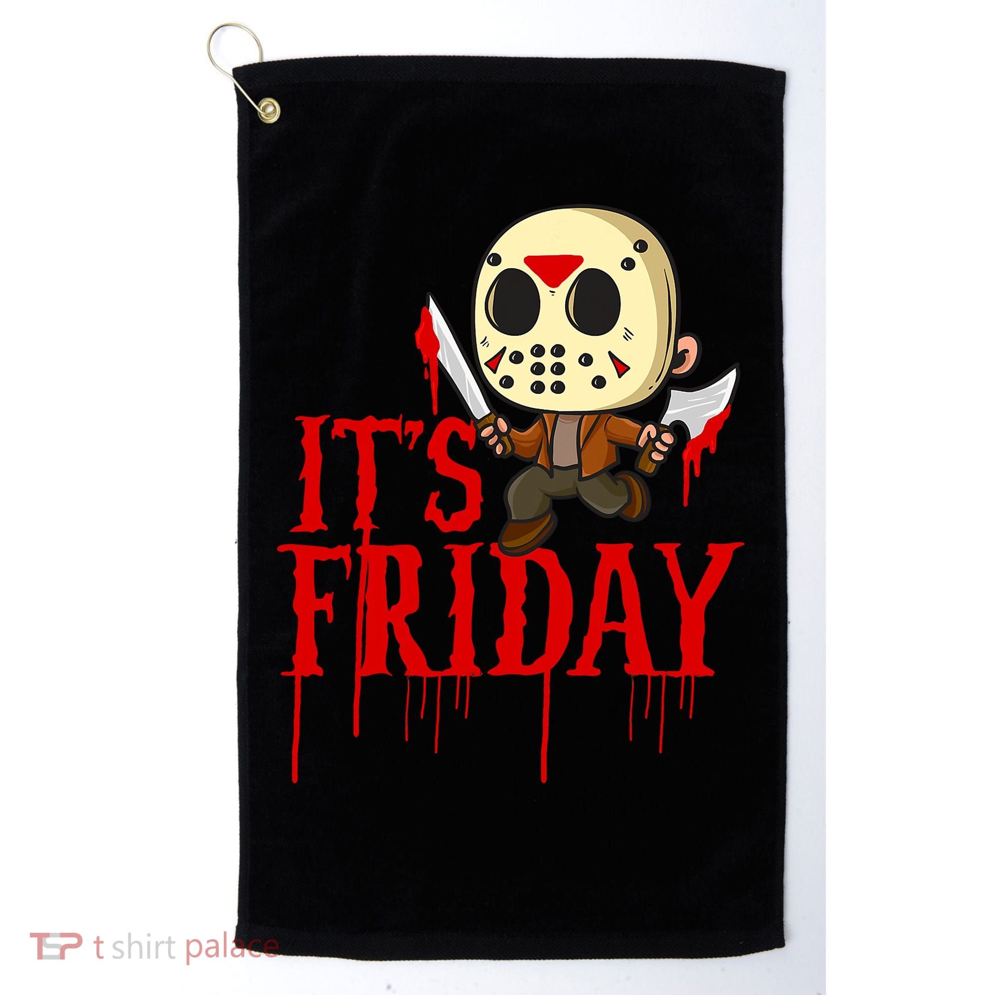 Horror Movie Characters Spooky Friday Halloween Golf Towel