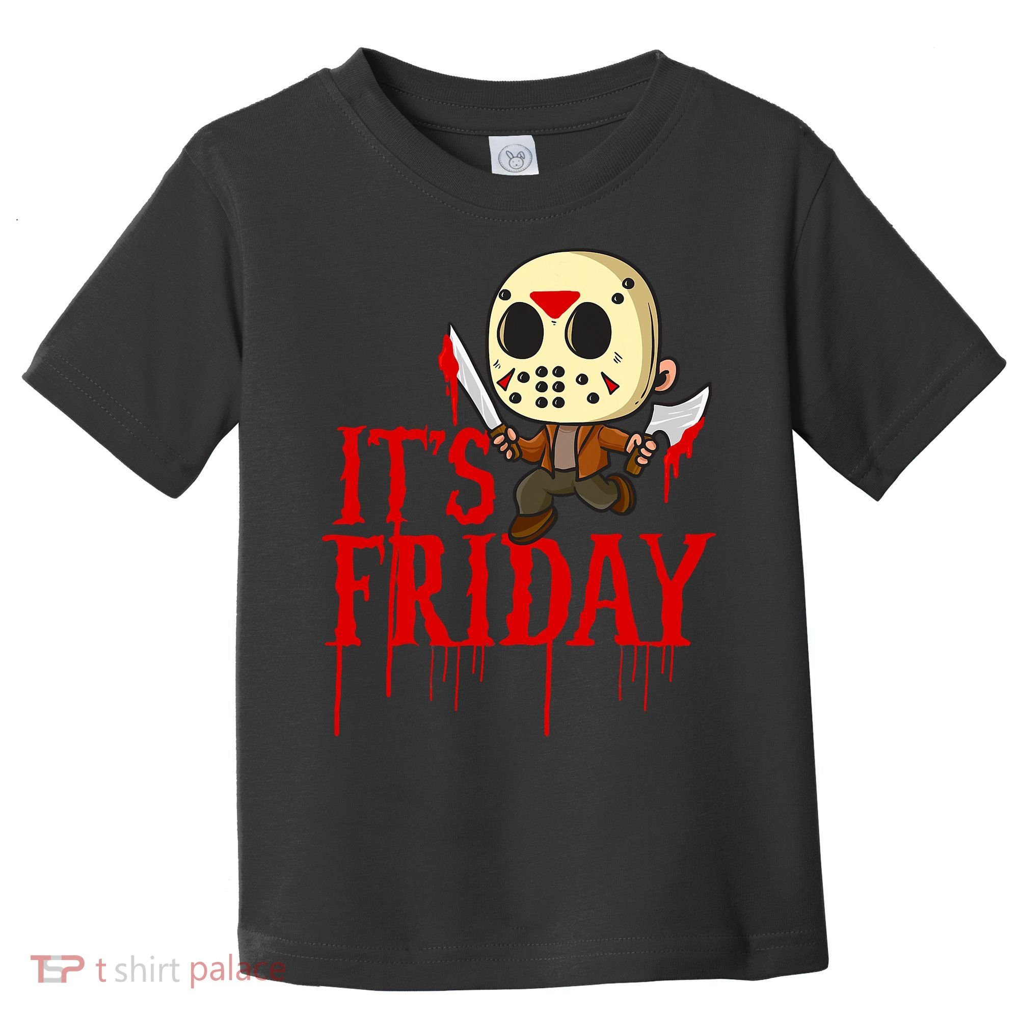 Horror Movie Characters Spooky Friday Halloween Toddler T-Shirt