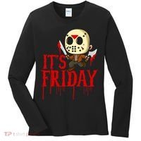 Horror Movie Characters Spooky Friday Halloween Women's Long Sleeve Shirt thumb 0