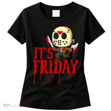 Horror Movie Characters Spooky Friday Halloween Women's T-Shirt