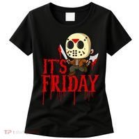 Horror Movie Characters Spooky Friday Halloween Women's T-Shirt thumb 0