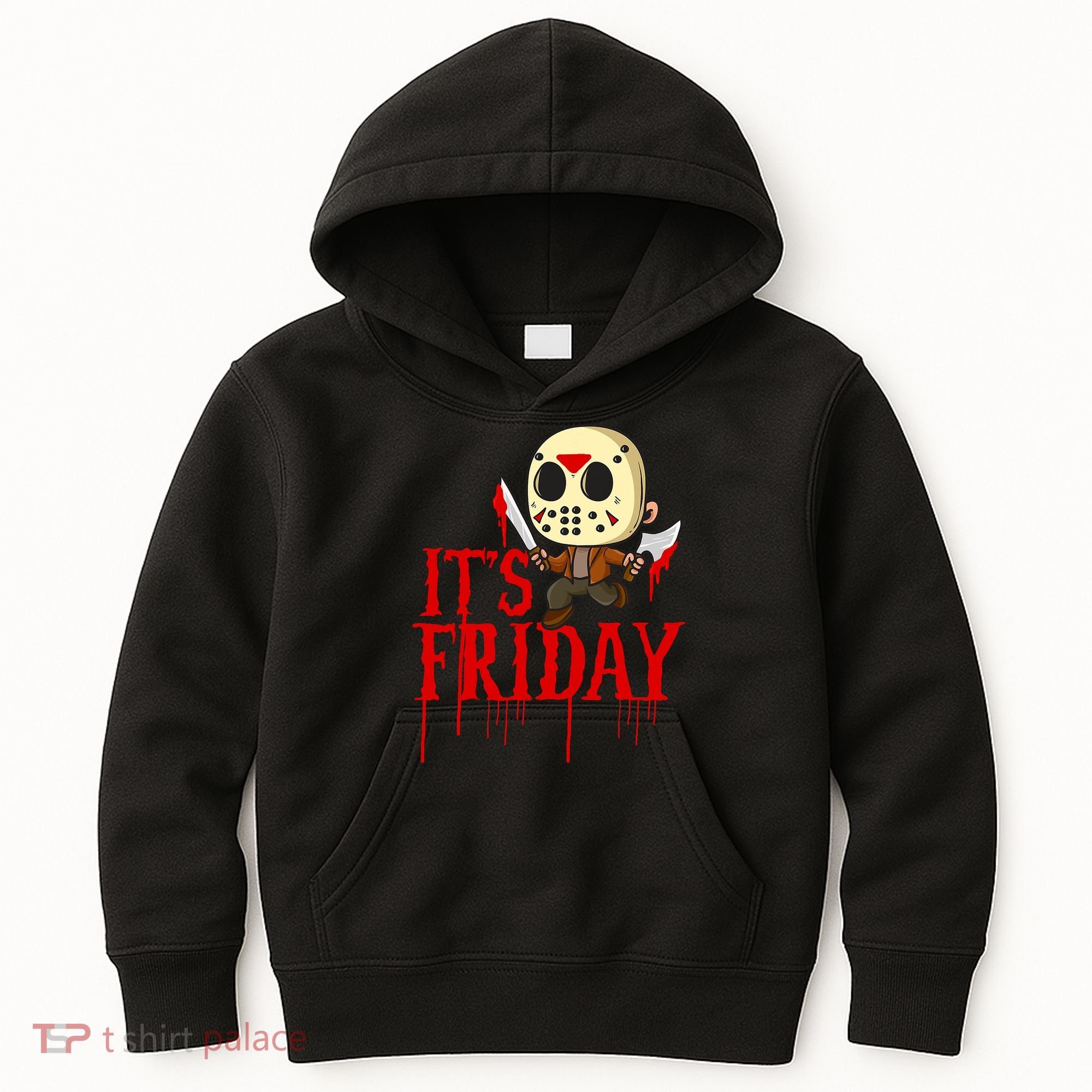 Horror Movie Characters Spooky Friday Halloween Kids Hoodie