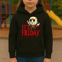 Horror Movie Characters Spooky Friday Halloween Kids Hoodie thumb 3