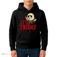 Horror Movie Characters Spooky Friday Halloween Kids Hoodie thumb 4