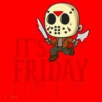 Horror Movie Characters Spooky Friday Halloween Santa Hat thumb 1