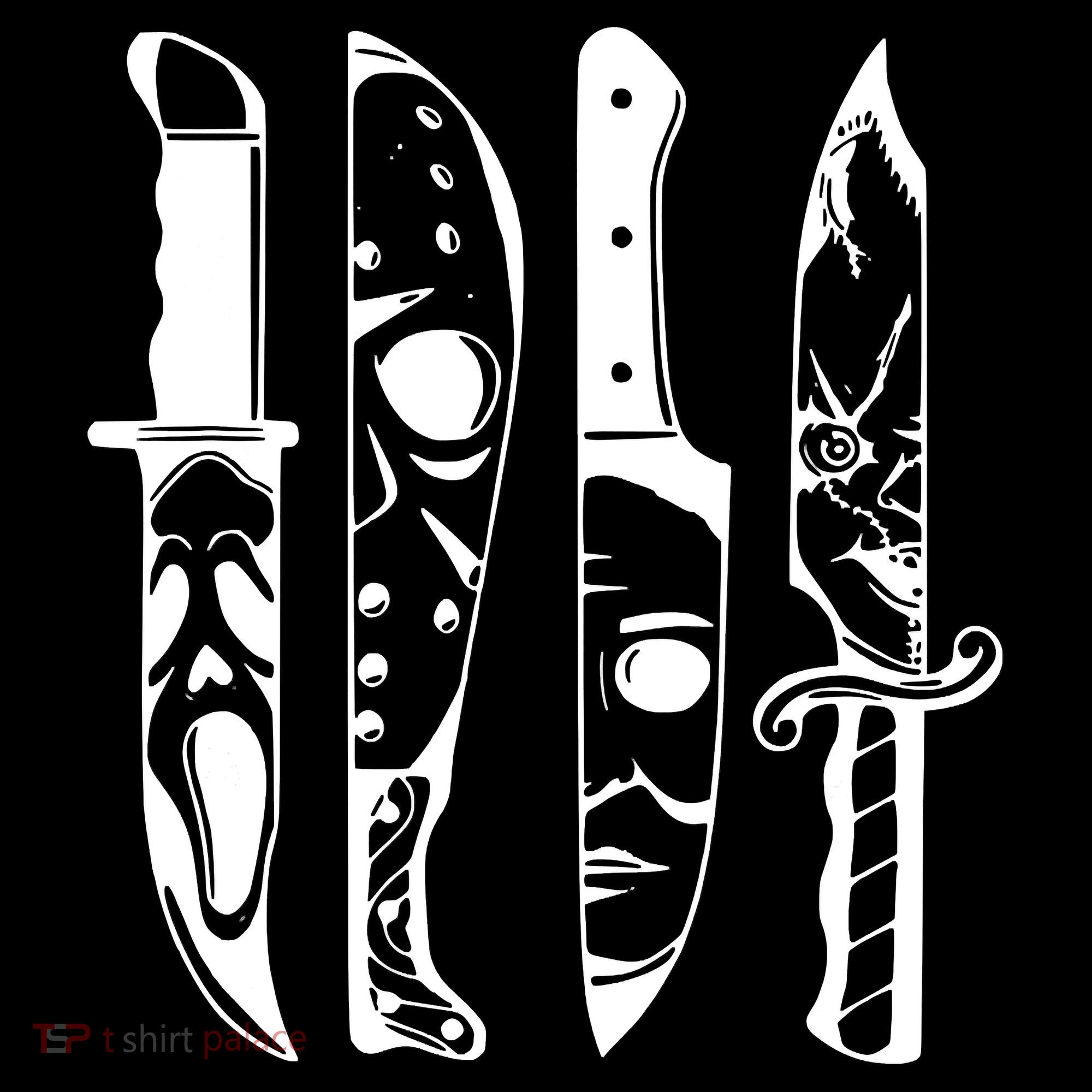 Horror Movie Characters In Knives Halloween Coffee Mug