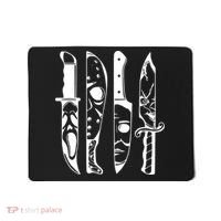 Horror Movie Characters In Knives Halloween Mousepad thumb 0