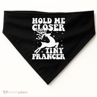 Hold me closer tiny prancer Deer Ugly Christmas Sweater USA-Made Doggie Bandana