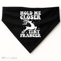 Hold me closer tiny prancer Deer Ugly Christmas Sweater USA-Made Doggie Bandana thumb 0