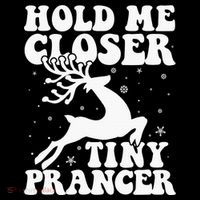 Hold me closer tiny prancer Deer Ugly Christmas Sweater Hoodie thumb 7