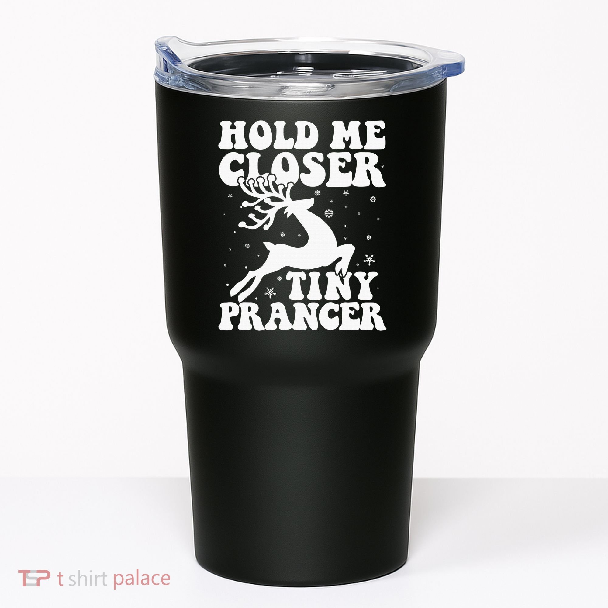 Hold me closer tiny prancer Deer Ugly Christmas Sweater Tumbler