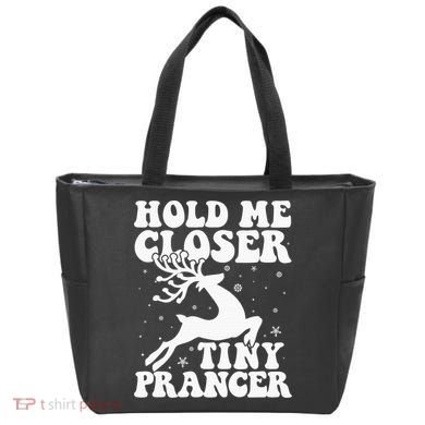 Hold me closer tiny prancer Deer Ugly Christmas Sweater Tote Bag