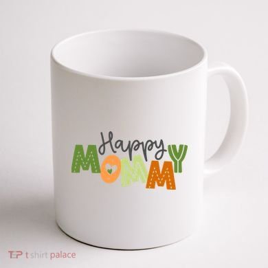 Happy Mommy Cute Mom Gift Coffee Mug back