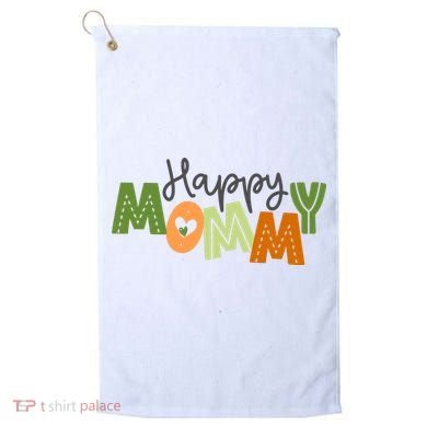 Happy Mommy Cute Mom Gift Golf Towel