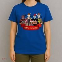 Horror Merry Christmas Halloween Friends Funny Costume T-Shirt thumb 4