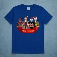 Horror Merry Christmas Halloween Friends Funny Costume T-Shirt thumb 5