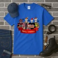 Horror Merry Christmas Halloween Friends Funny Costume Tall T-Shirt thumb 3