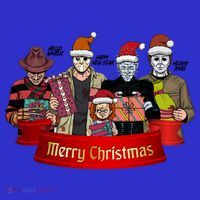 Horror Merry Christmas Halloween Friends Funny Costume Toddler Sweatshirt thumb 2