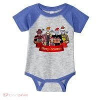 Horror Merry Christmas Halloween Friends Funny Costume Infant Baby Jersey Bodysuit thumb 0
