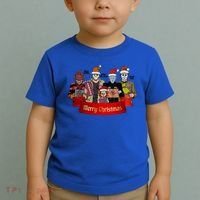 Horror Merry Christmas Halloween Friends Funny Costume Toddler T-Shirt thumb 2