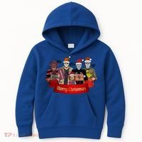 Horror Merry Christmas Halloween Friends Funny Costume Kids Hoodie thumb 0