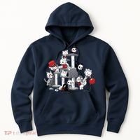 Horror Movies Cat Funny Halloween Hoodie thumb 0