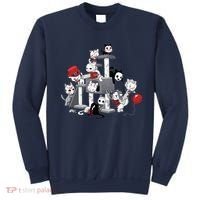 Horror Movies Cat Funny Halloween Sweatshirt thumb 0