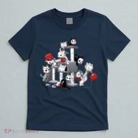 Horror Movies Cat Funny Halloween T-Shirt thumb 5