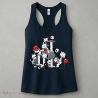 Horror Movies Cat Funny Halloween Women's Tank Top thumb 3