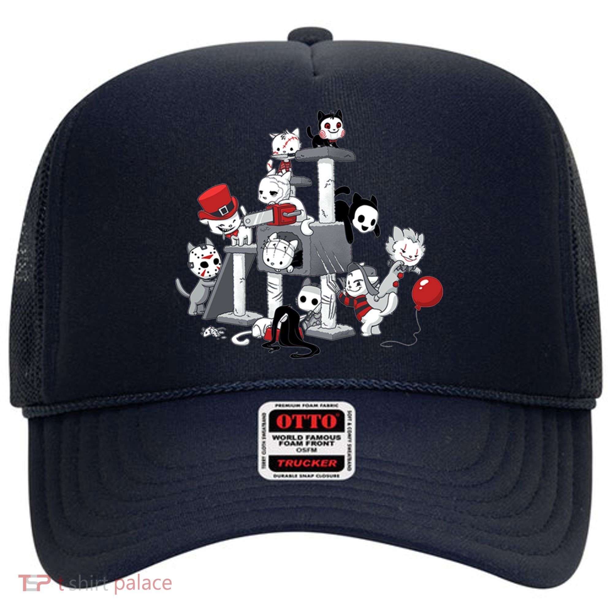 Horror Movies Cat Funny Halloween Hat