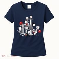 Horror Movies Cat Funny Halloween Women's T-Shirt thumb 0