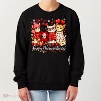 Happy Meowentines Cute Valentine Cat Lovers Women's Sweatshirt thumb 0
