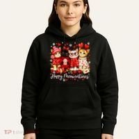Happy Meowentines Cute Valentine Cat Lovers Hoodie thumb 5