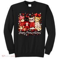 Happy Meowentines Cute Valentine Cat Lovers Sweatshirt thumb 0