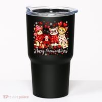 Happy Meowentines Cute Valentine Cat Lovers Tumbler thumb 0
