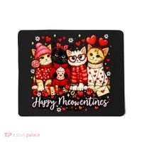Happy Meowentines Cute Valentine Cat Lovers Mousepad thumb 0