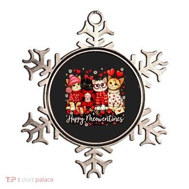 Happy Meowentines Cute Valentine Cat Lovers Ornament