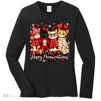 Happy Meowentines Cute Valentine Cat Lovers Women's Long Sleeve Shirt thumb 0