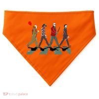 Horror Movie Characters Walking Road Friends Halloween Pennywise USA-Made Doggie Bandana thumb 0