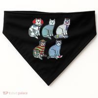 Horror Movie Cats USA-Made Doggie Bandana thumb 0
