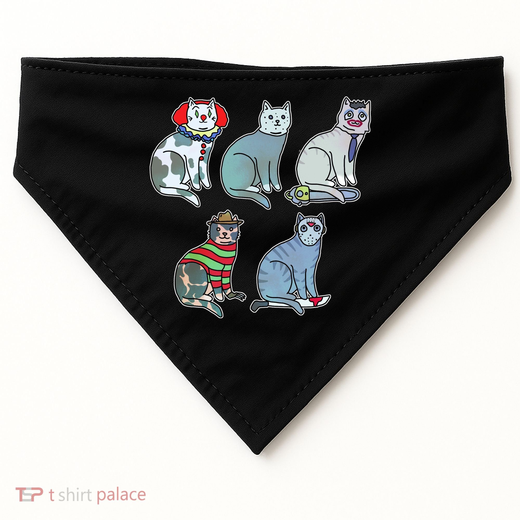 Horror Movie Cats USA-Made Doggie Bandana