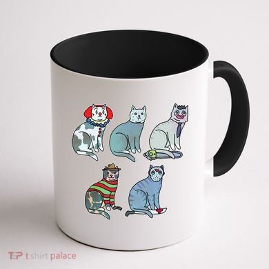 Horror Movie Cats Coffee Mug back